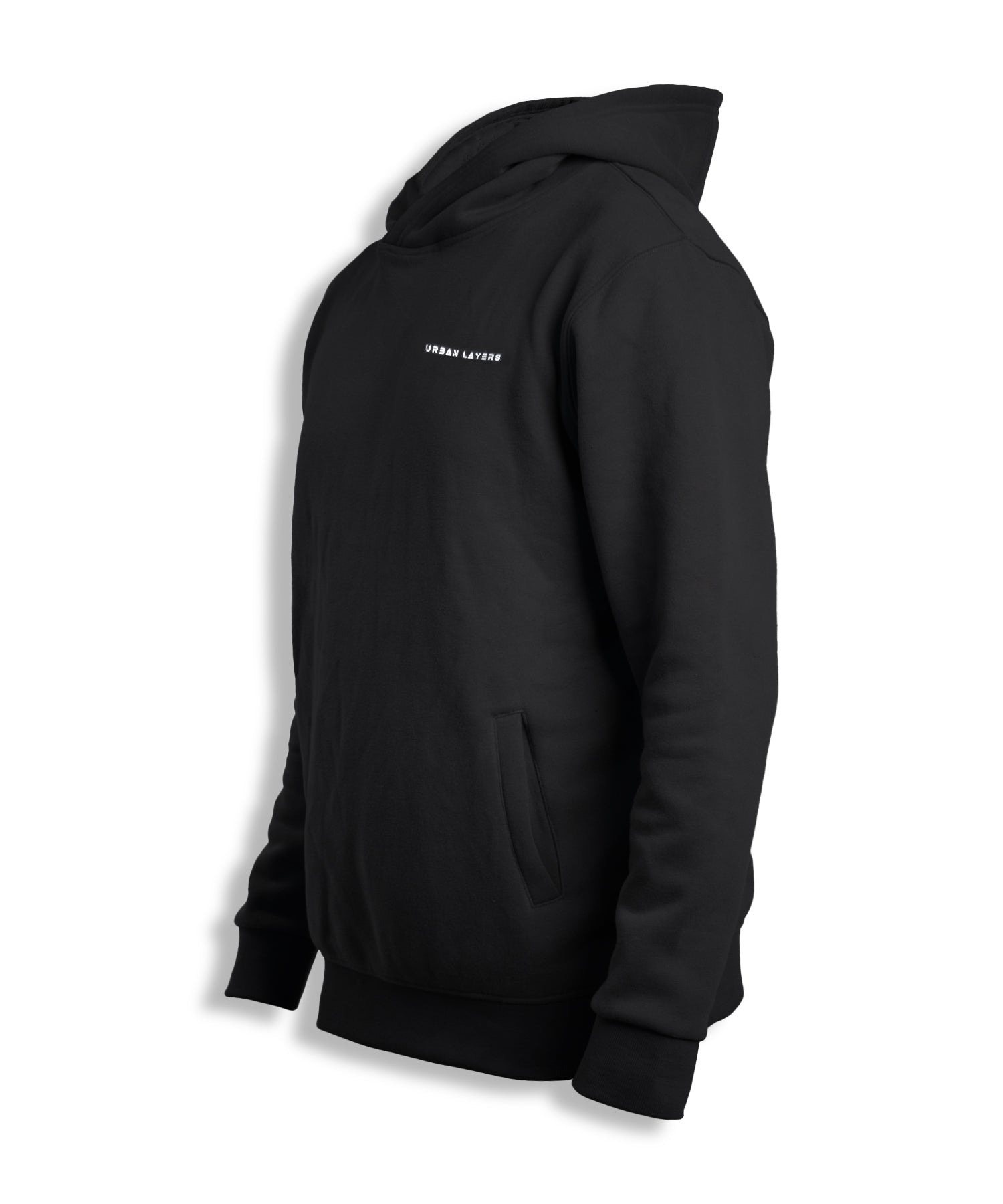 Classic lace-free Pullover Hoodie | Black