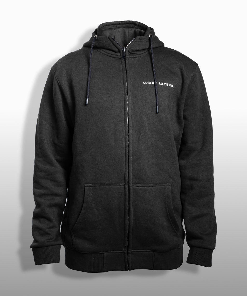 ZIP THRU Hoodie | Black