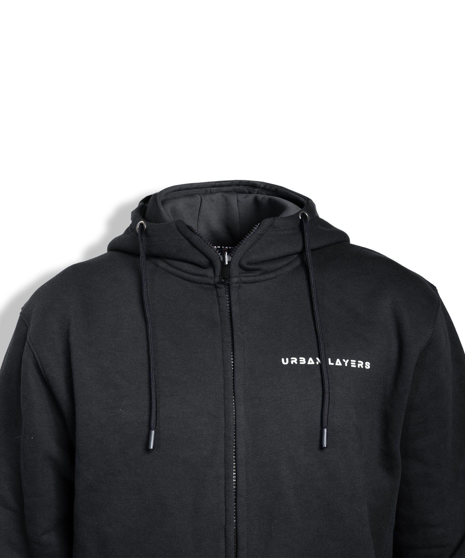 ZIP THRU Hoodie | Black