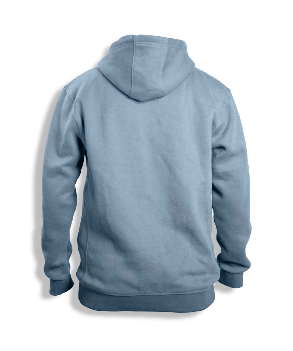ZIP THRU Hoodie | Steel Blue
