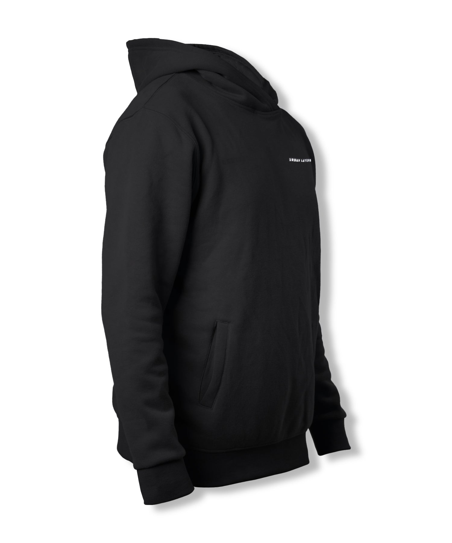 Classic lace-free Pullover Hoodie | Black