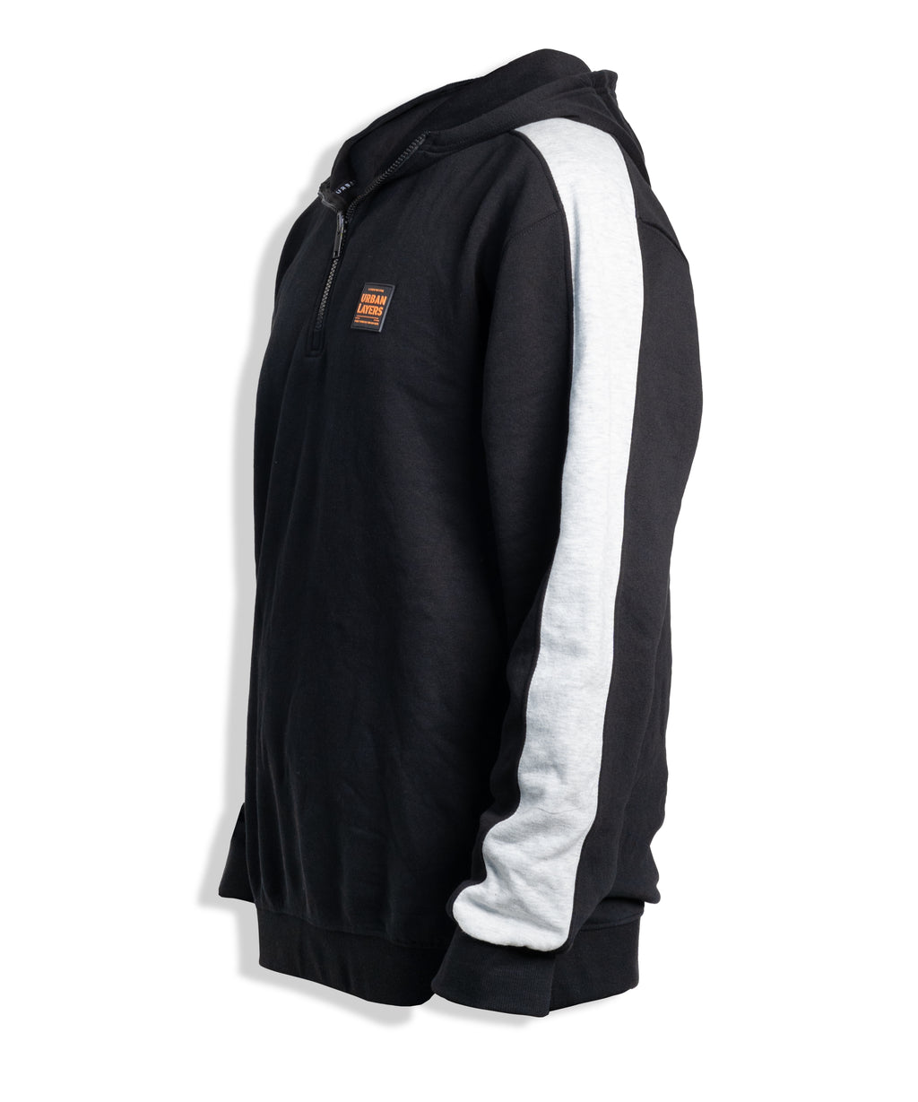 Block Loose Hoodie | Black