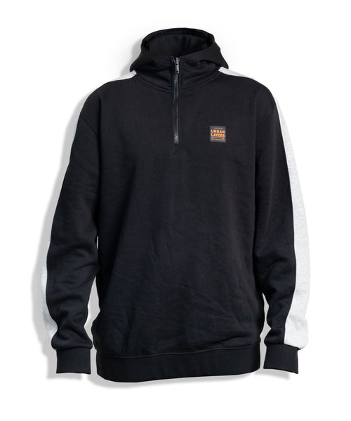 Block Loose Hoodie | Black