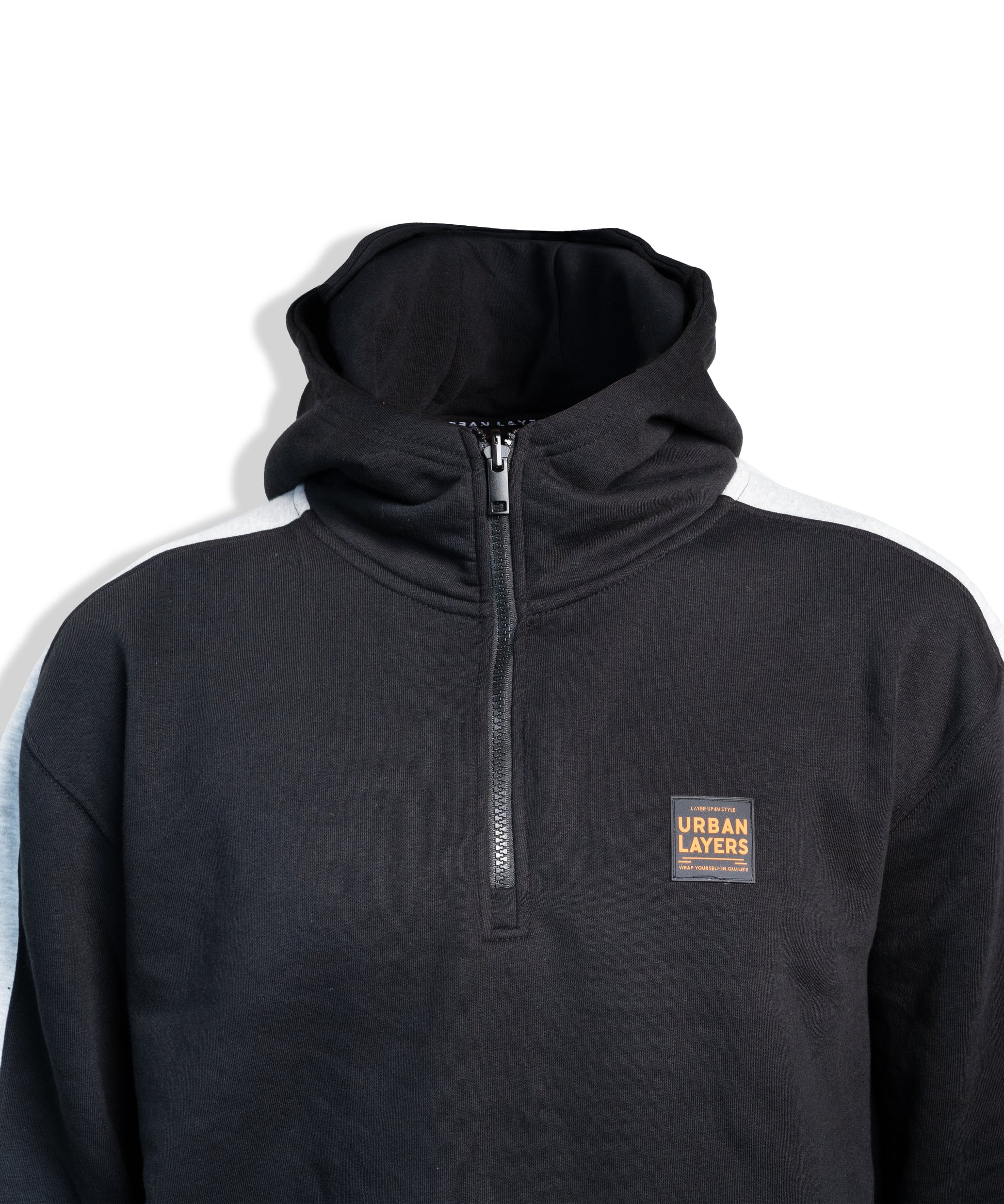 Block Loose Hoodie | Black