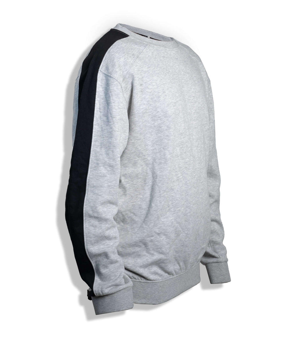 Sweatshirt with Sleeve Stripe