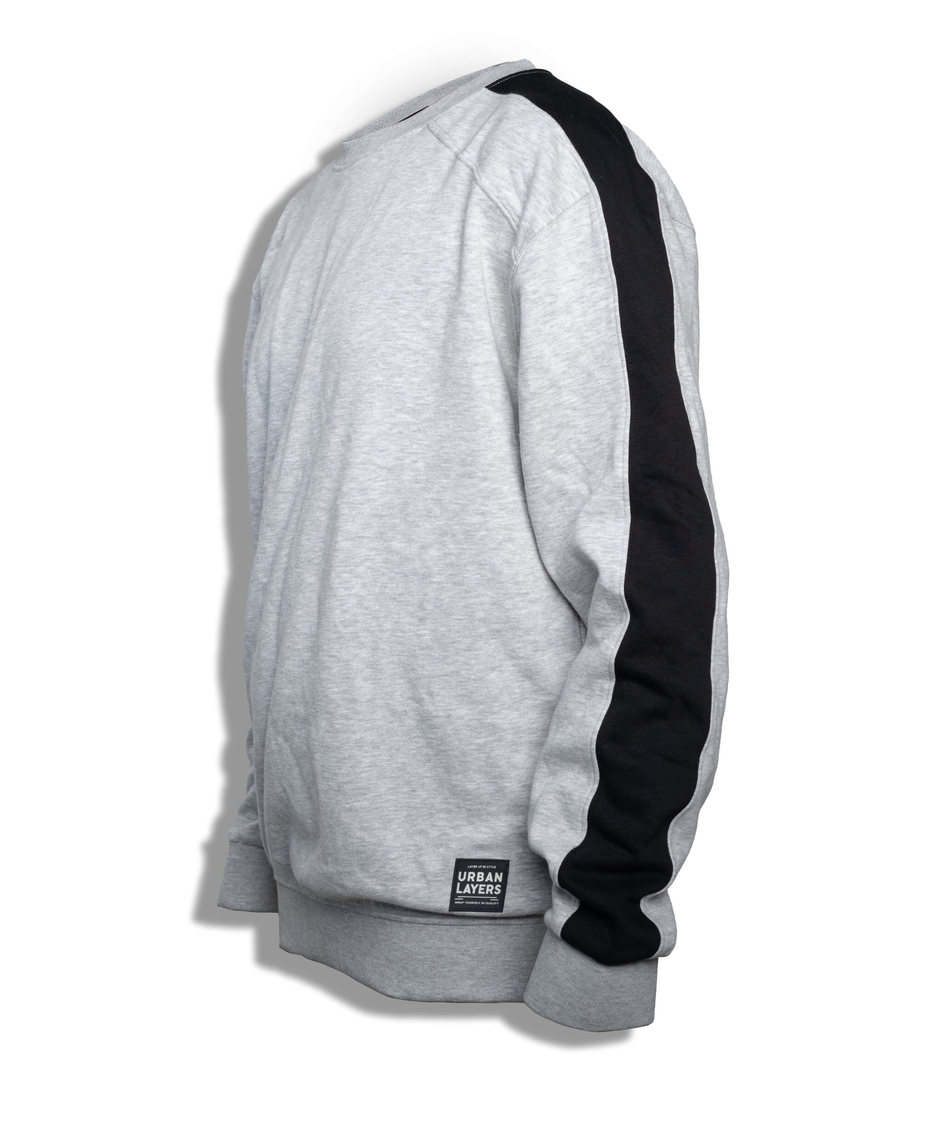 Sweatshirt with Sleeve Stripe