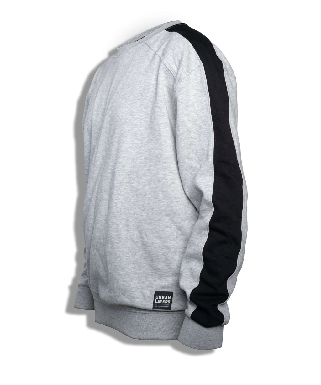 Sweatshirt with Sleeve Stripe
