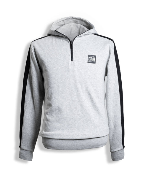 Block Loose Hoodie | Light Grey