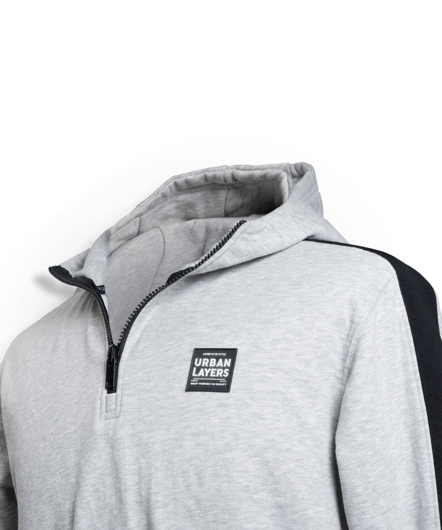 Block Loose Hoodie | Light Grey