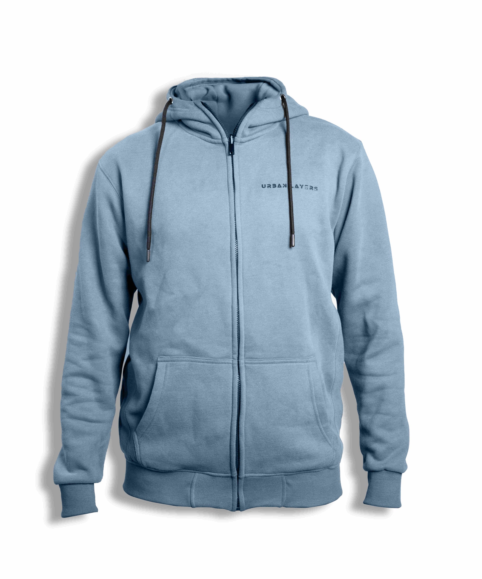ZIP THRU Hoodie | Steel Blue