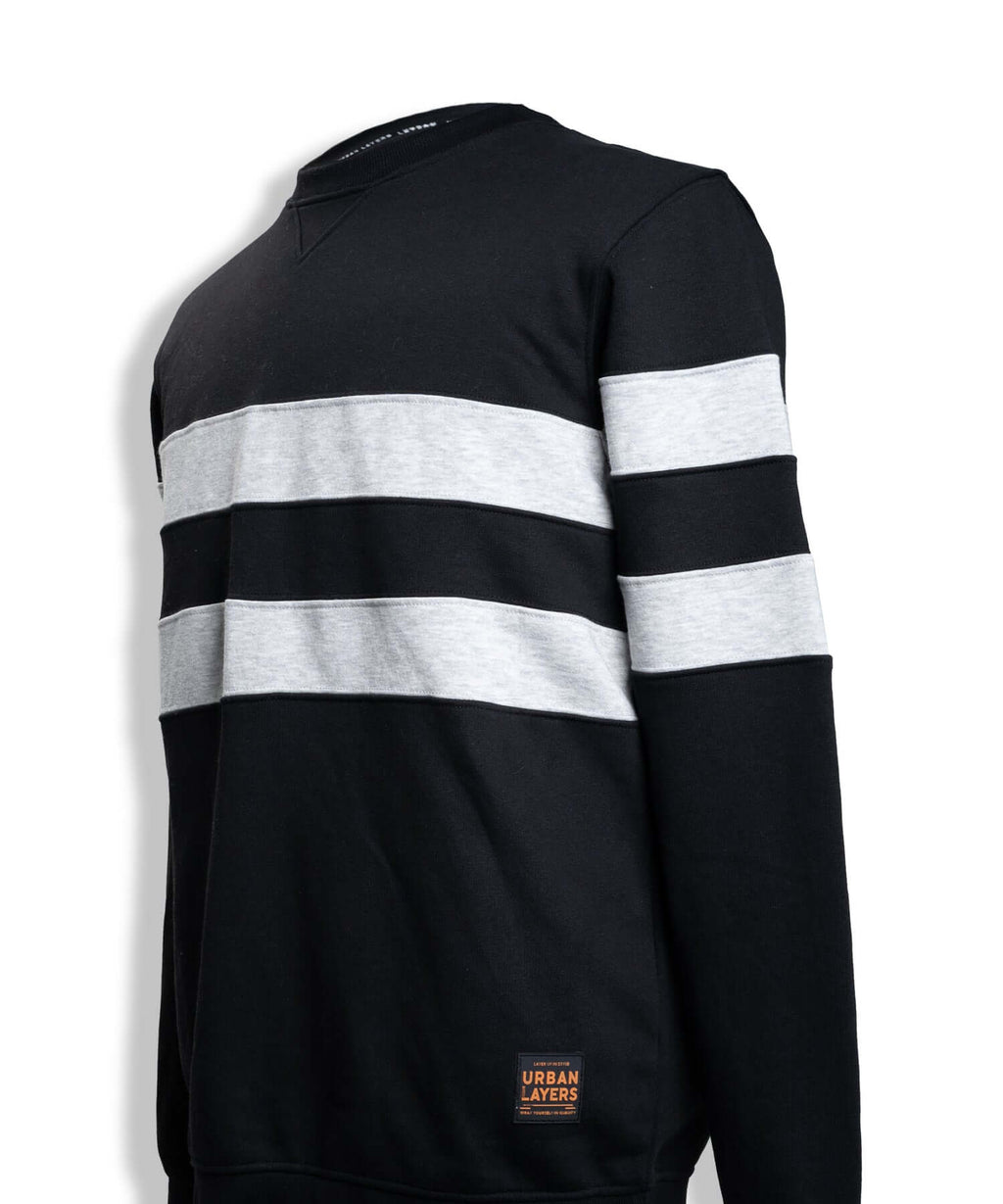 Sweatshirt with Horizontal Stripe