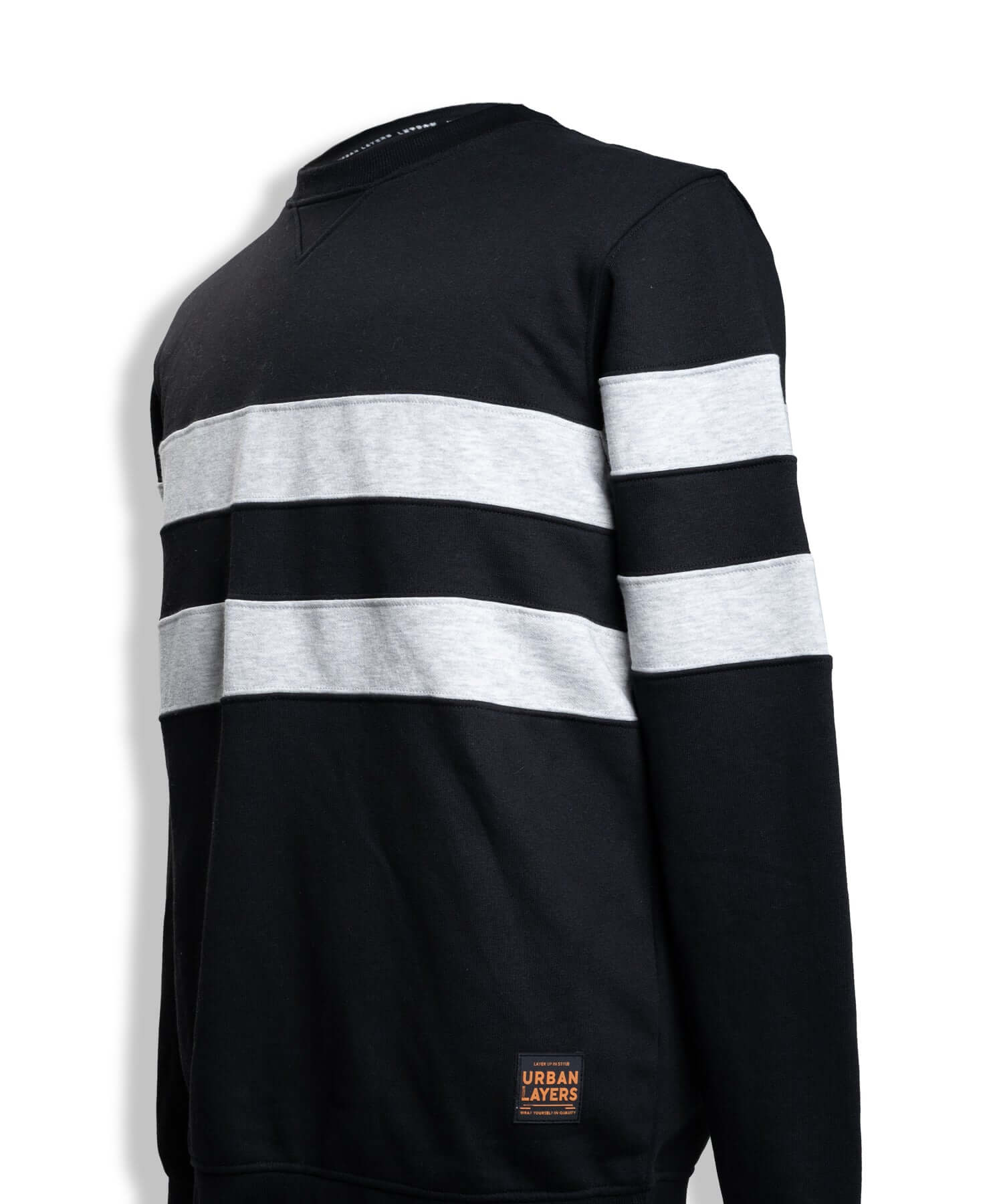 Sweatshirt with Horizontal Stripe