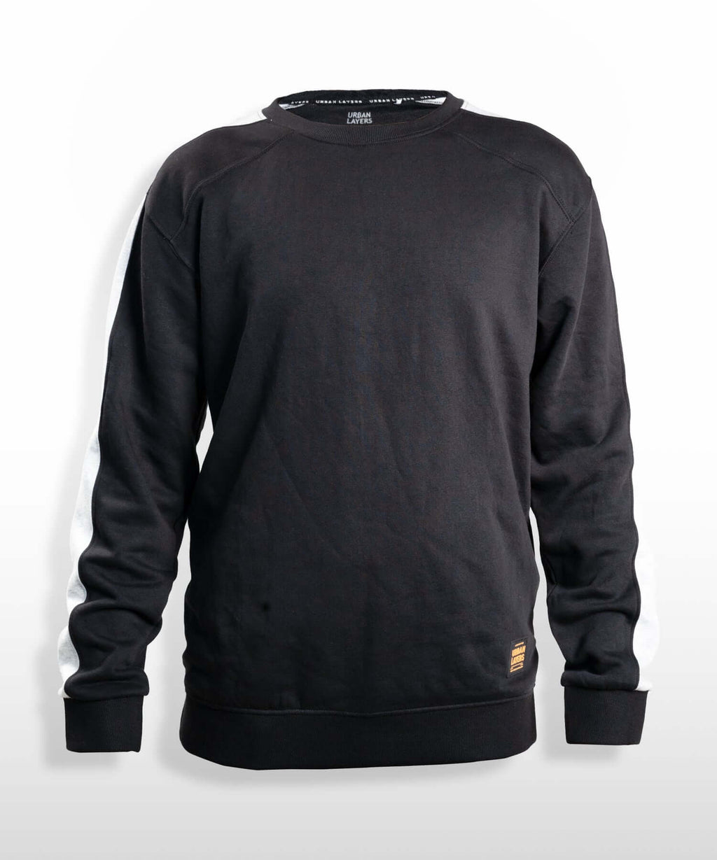 Sweatshirt with Sleeve Stripe