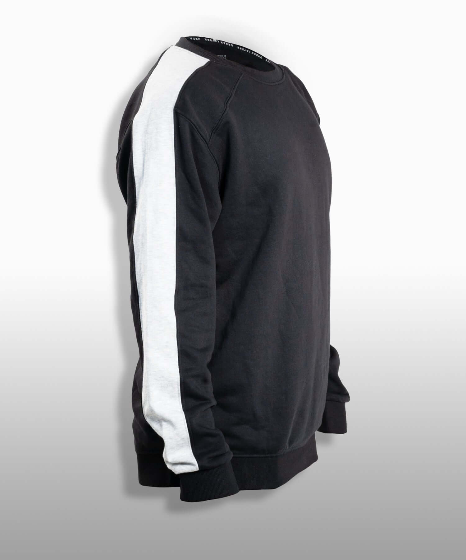 Sweatshirt with Sleeve Stripe