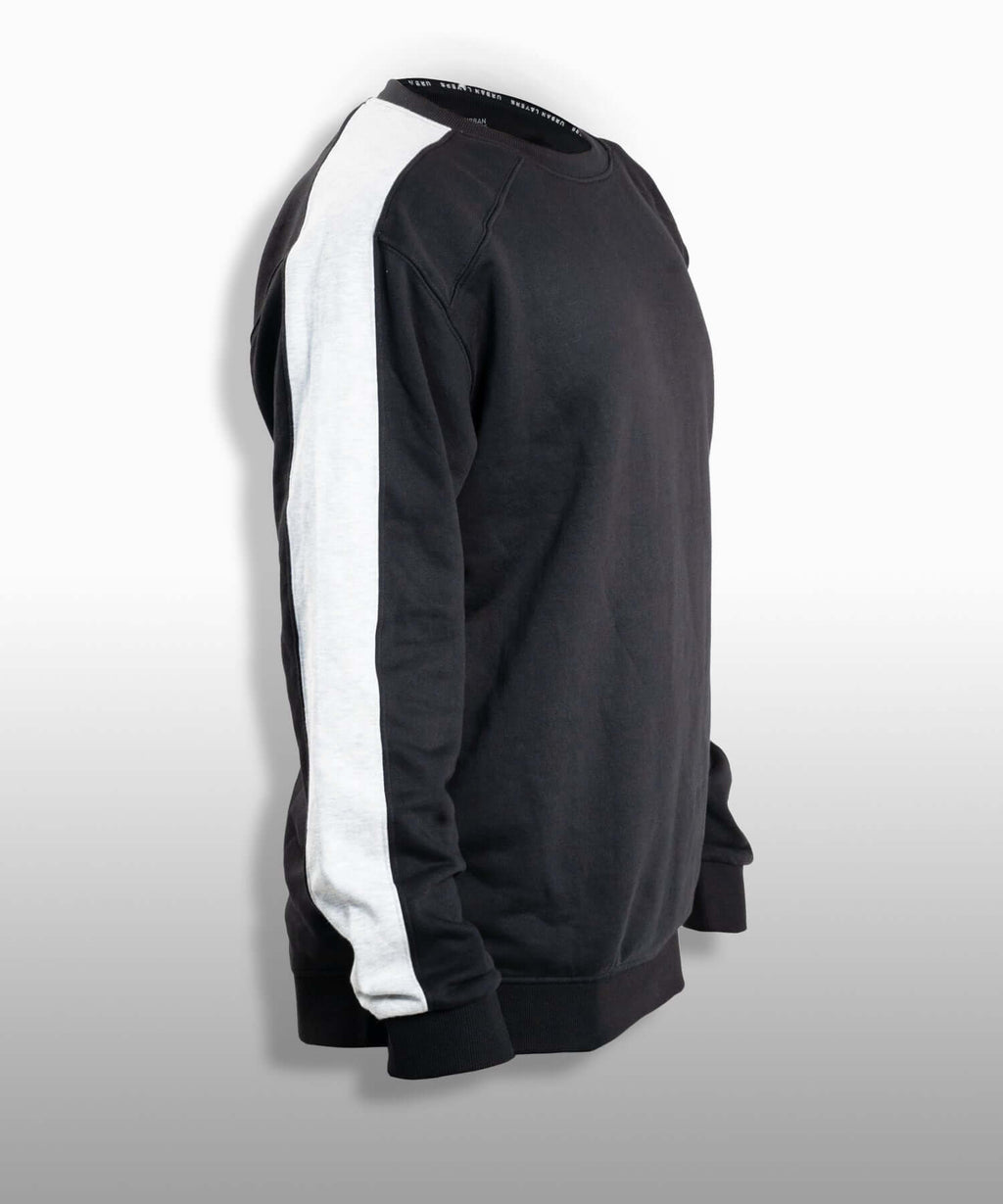 Sweatshirt with Sleeve Stripe