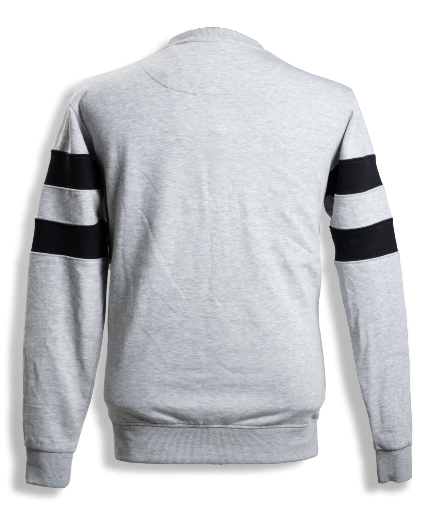 Sweatshirt with Horizontal Stripe | Light Grey